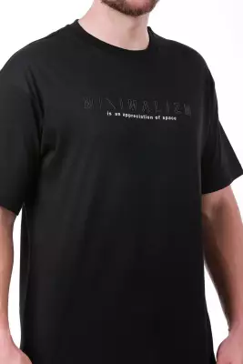 Erkek Oversize Beyaz T-Shirt - 3