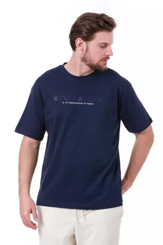 Erkek Oversize Beyaz T-Shirt - 12