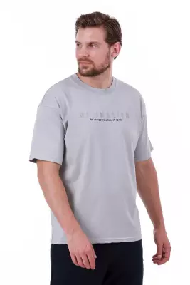 Erkek Oversize Beyaz T-Shirt - 22