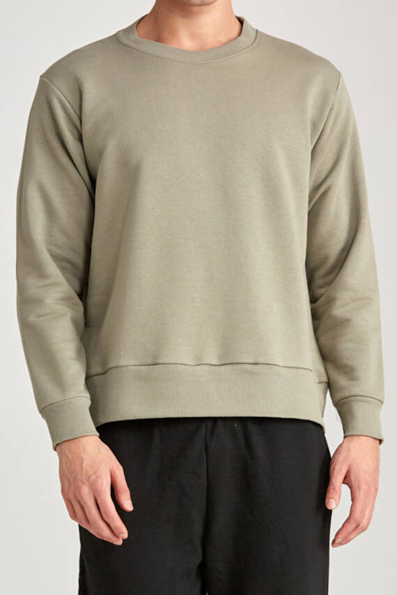 Erkek Regular Sweatshirt Beyaz - 4
