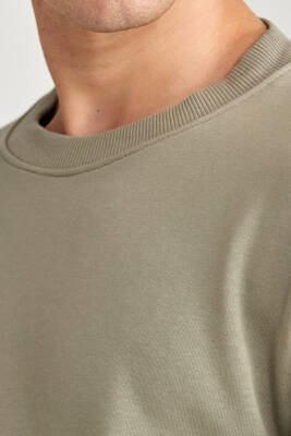 Erkek Regular Sweatshirt Beyaz - 6