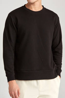 Erkek Regular Sweatshirt Beyaz - 1