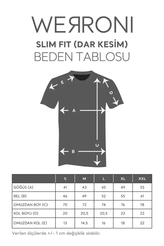 Erkek Slim Fit Lacivert T-Shirt - 14
