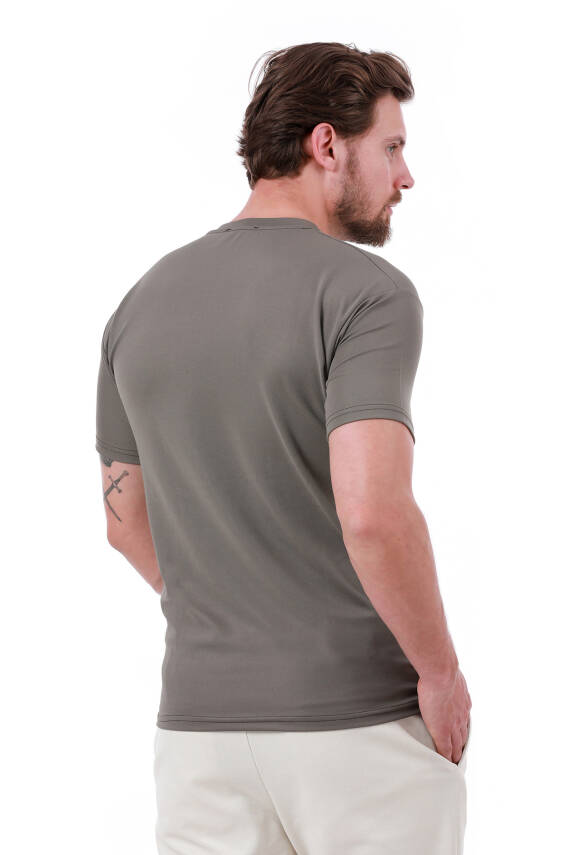 Erkek Slim Fit Ready Baskılı Siyah Renk T-shirt - 156