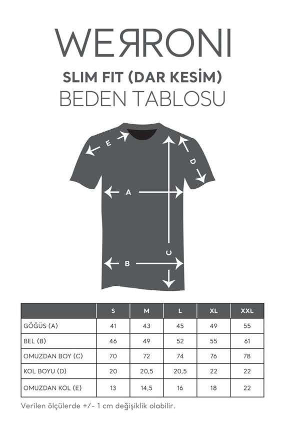 Erkek Slim Fit Ready Baskılı Siyah Renk T-shirt - 157